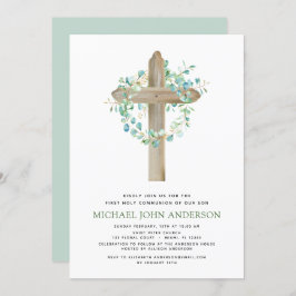 Convite Primeira Comunhão Sagrada, Eucalyptus Invi