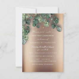 Convite Primeira Comunhão Sagrada Evento Cruz Batismo