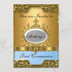 Convite Primeira Comunhão Santa