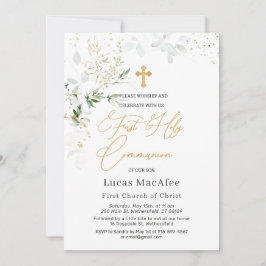 Convite Primeira Comunicação da Cruz de Folhagem Dourada V