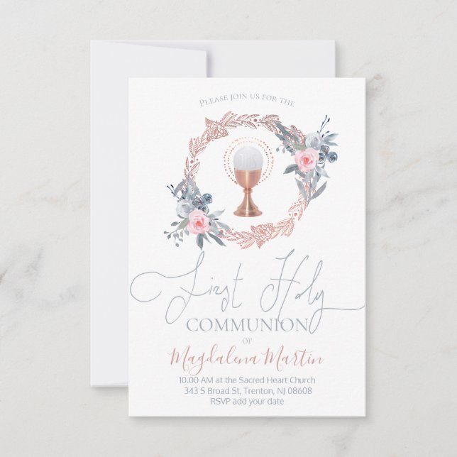 Convite primeira decoração do círculo floral comunal (Frente)