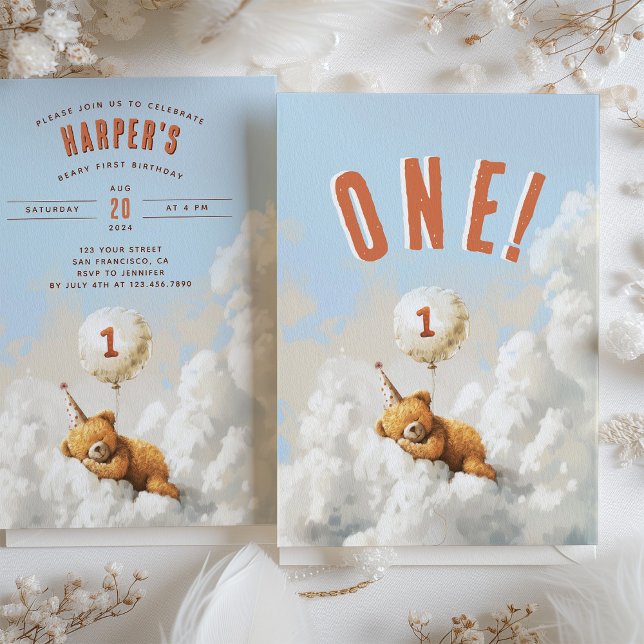 Convite Primeira Festa de aniversário Com O Preconceito Do (Criador carregado)