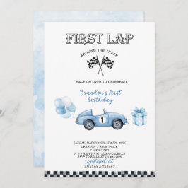 Convite Primeira Festa de aniversário do Watercolor Race C