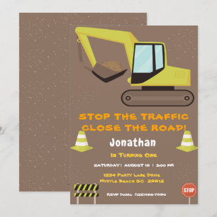 Convite Primeira Festa de Construção de Bois de Aniversári