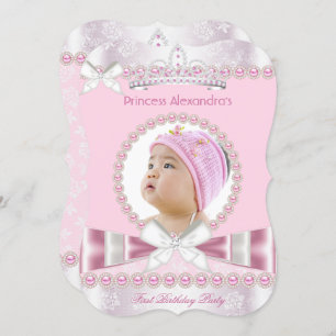 Convite Primeira Festa de primeiro aniversario da Princesa