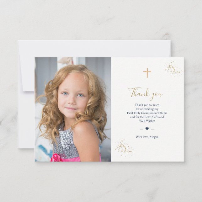 Convite Primeira Foto Comunitária Obrigado Minimalista Dou (Frente)