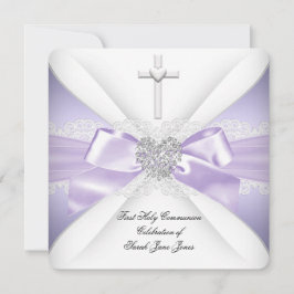 Convite Primeira Lavanda de comunhão, Garota do Coração Si