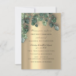 Convite Primeira Sagrada Comunhão Evento Cristão Cruz Dour