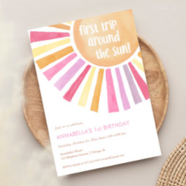 Convite Primeira viagem à volta da festa da primeiro anive