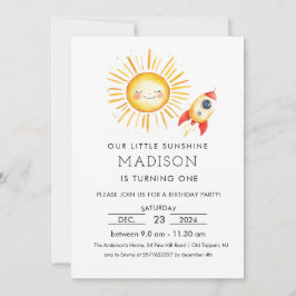 Convite Primeira viagem ao redor do sol