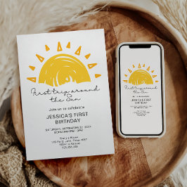Convite Primeira Viagem ao Redor do Sol 1º Aniversário
