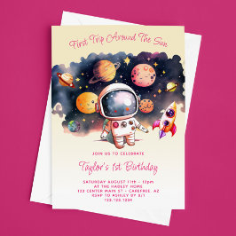 Convite Primeira viagem em torno do amarelo-sol