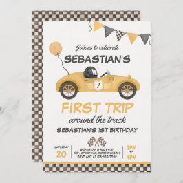 Convite Primeira Viagem Em Torno Do primeiro aniversario D