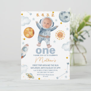 Convite Primeira viagem em torno do primeiro aniversario d