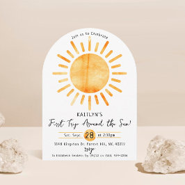 Convite Primeira viagem em torno do primeiro aniversario d