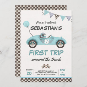 Convite Primeira Viagem Em Torno Do primeiro aniversario D