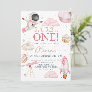 Convite Primeira viagem em torno do primeiro aniversario e