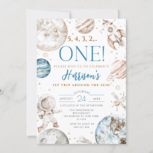 Convite Primeira viagem em torno do primeiro aniversario e