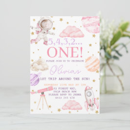 Convite Primeira viagem em torno do primeiro aniversario e