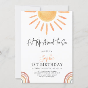 Convite Primeira viagem em torno do primeiro aniversario S