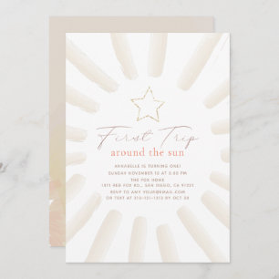 Convite Primeira viagem em torno do primeiro aniversario S