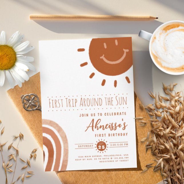 Convite Primeira viagem em torno do primeiro aniversario S (Criador carregado)