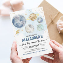 Primeira viagem em torno do Sol no Exterior Aniver