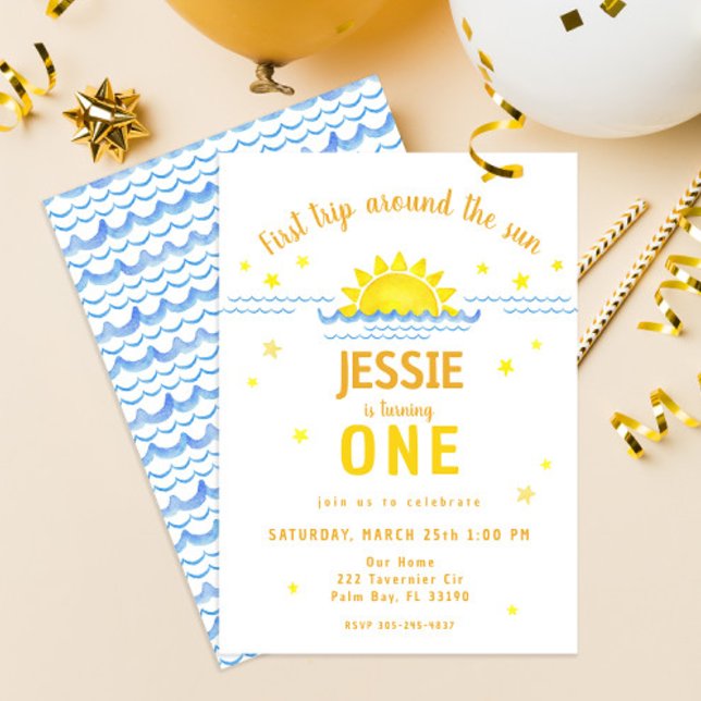 Convite Primeira Viagem em torno do Sun - (Criador carregado)