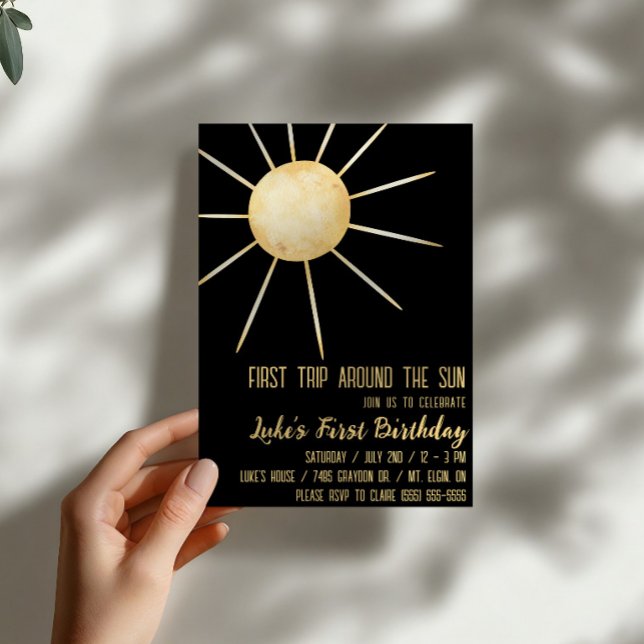 Convite Primeira Volta ao Sol, Aniversário do Sunray 1 (Criador carregado)