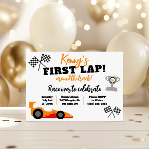 Convite Primeira Volta na Pista, Festa de Aniversário Infa