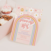 Primeiro aniversario Arco-Íris de Menina Retroativ