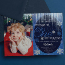 Primeiro aniversario Azul de Foto do Winter ONEder