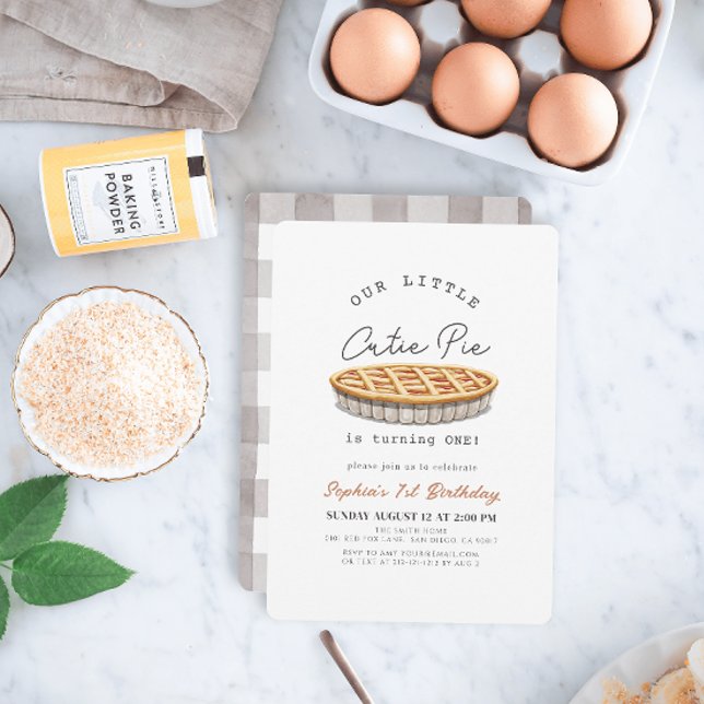 Convite Primeiro aniversario Branco de Ação de Graças de P (Criador carregado)