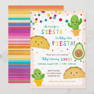 Convite Primeiro aniversário da festa - nenhum tempo para