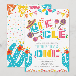 Convite Primeiro aniversário da Fiesta Mexicana