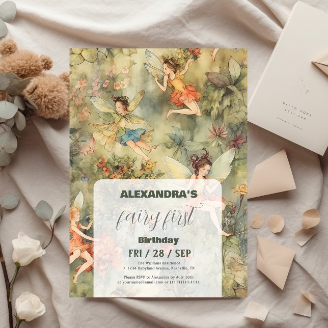 Convite Primeiro aniversario da Primeira Rapariga (Criador carregado)