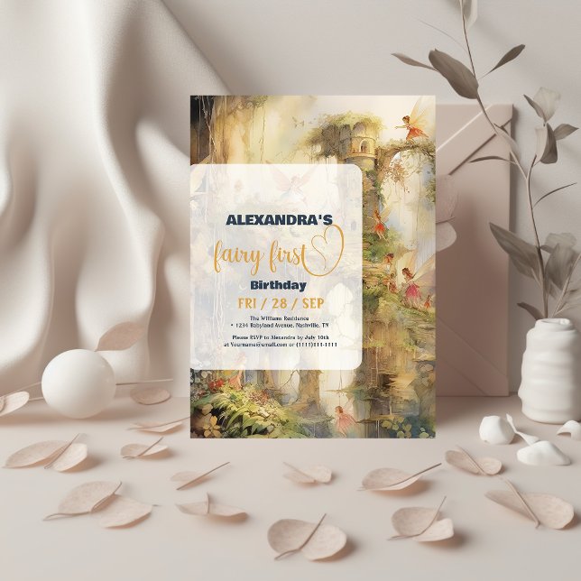 Convite Primeiro aniversario da Primeira Rapariga (Criador carregado)