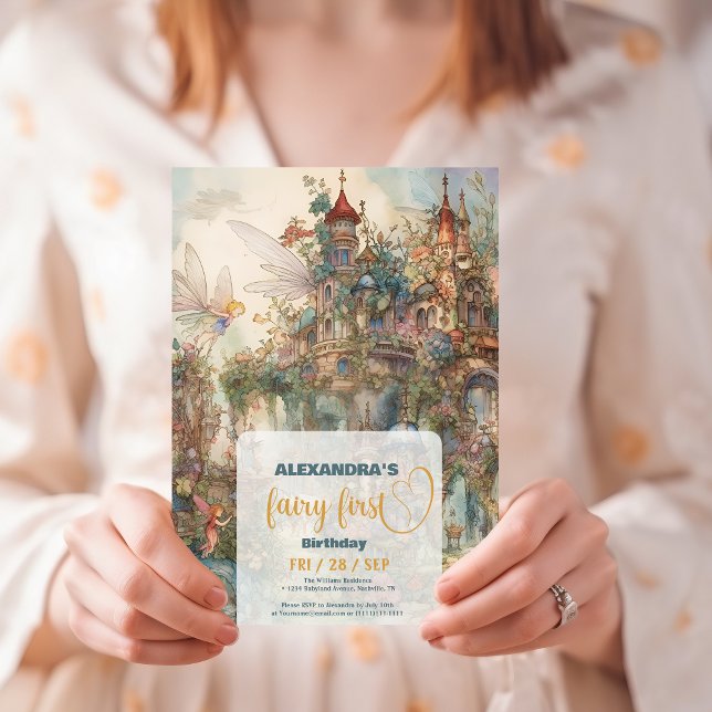 Convite Primeiro aniversario da Primeira Rapariga (Criador carregado)