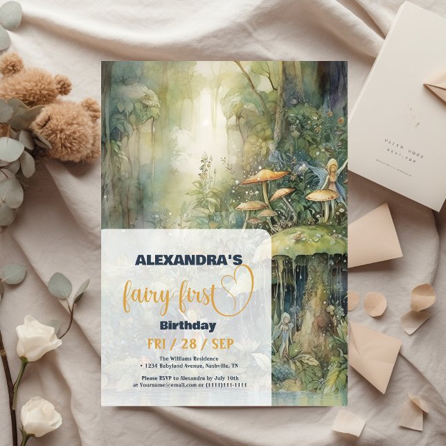 Convite Primeiro aniversario da Primeira Rapariga (Criador carregado)