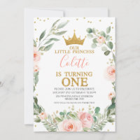 Primeiro aniversario da Princesa Pequena e Floral 