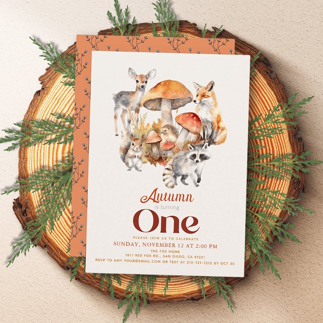 Convite Primeiro aniversario De Animais De Pavimento De Co (Criador carregado)