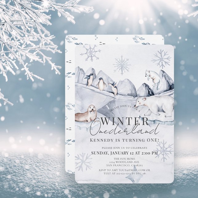 Convite Primeiro aniversario de Animais do Ártico no Onede (Criador carregado)