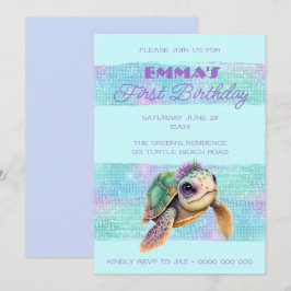 Convite Primeiro aniversario de Aquá de Praia de Verão de 