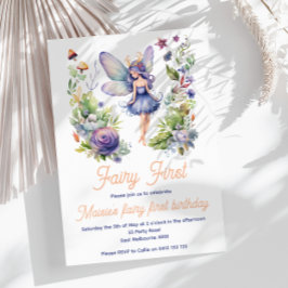 Convite Primeiro aniversario de Aquarela de Leite