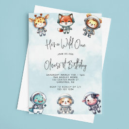 Convite Primeiro aniversario de Astronautas Selvagens de U