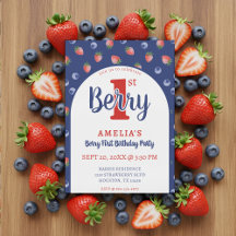 Primeiro aniversario de Berry Strawberry Blueberry