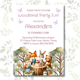 Convite Primeiro aniversario de Borracha Rosa