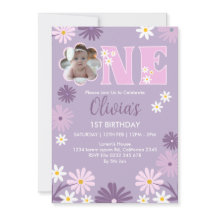 Primeiro aniversario de Daisy Flower One Girl