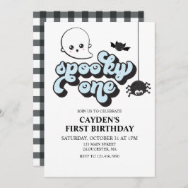 Convite Primeiro aniversario de Dia das Bruxas Spooky One