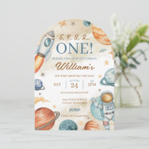 Convite Primeiro aniversario de espaço